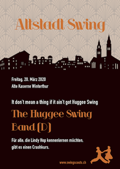 ABGESAGT: Fr, 20.03.2020 # Altstadtswing  mit The Huggee Swing Band