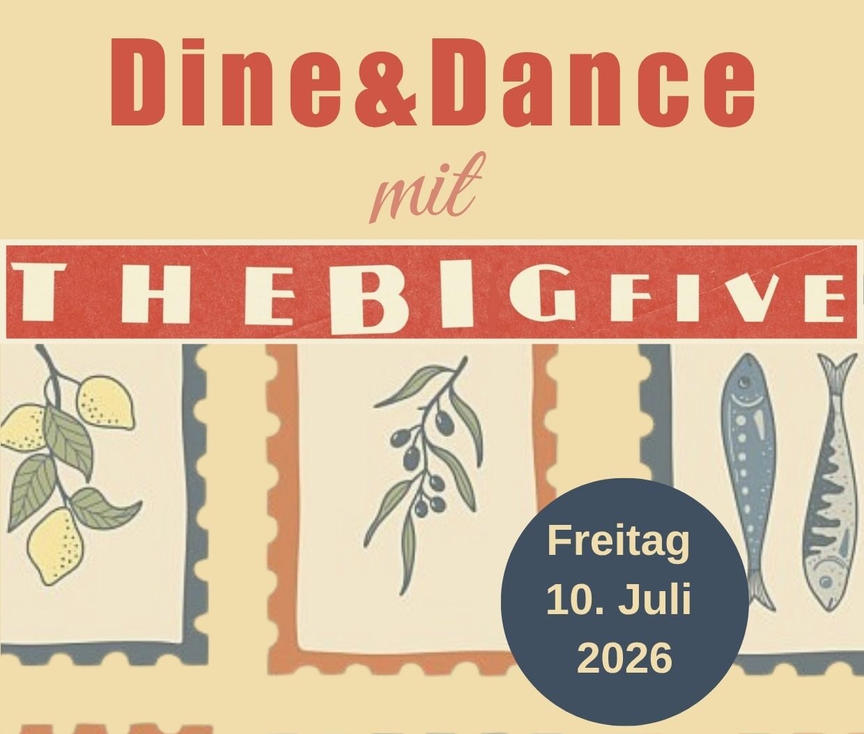 Fr, 10.07.2026 Dine & Dance mit The Big Five