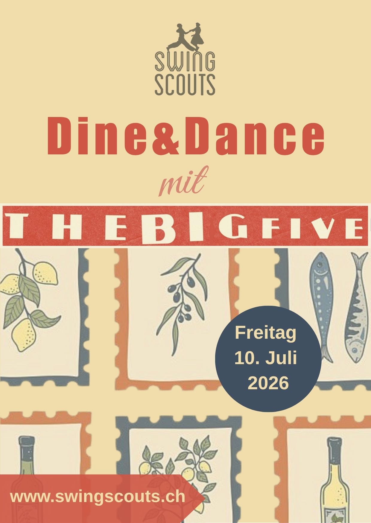 Fr, 10.07.2026 Dine & Dance mit The Big Five